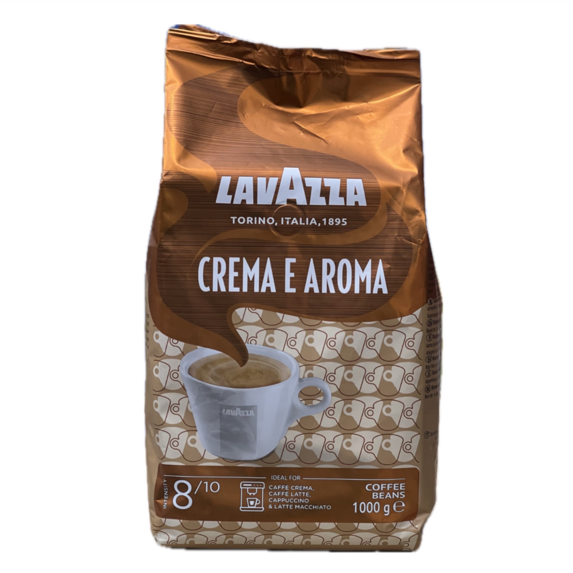 دانه قهوه لاوازا مدل Crema E Aroma مقدار 1کیلو گرمی